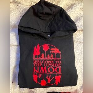 Stranger Things Youth Gildan Black Hoodie Sweatshirt